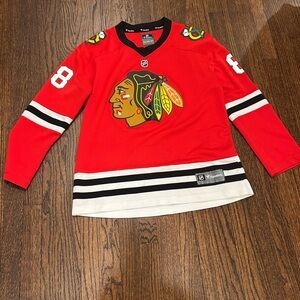 Fanatics Red and Black Youth Kane Hockey Jersey